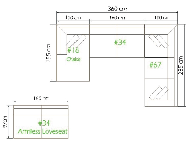 sofa measurement outline 