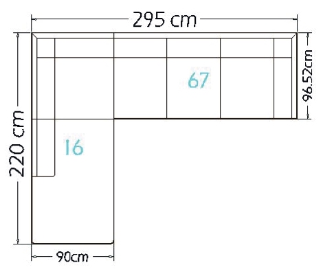 sofa measurement outline 