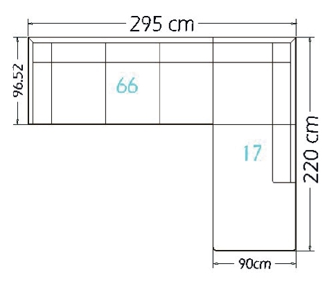 sofa measurement outline 