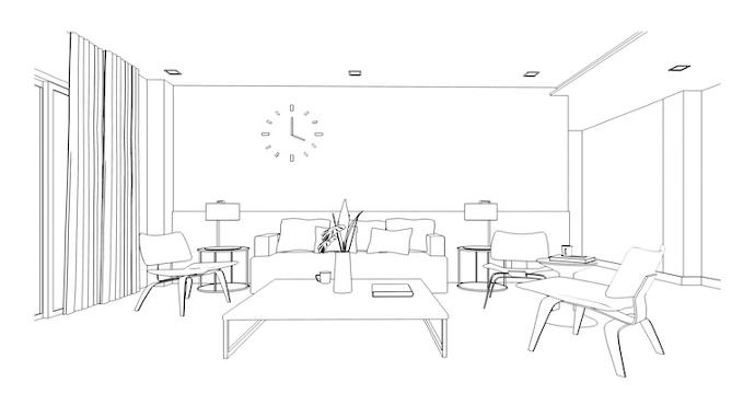 Living room outline