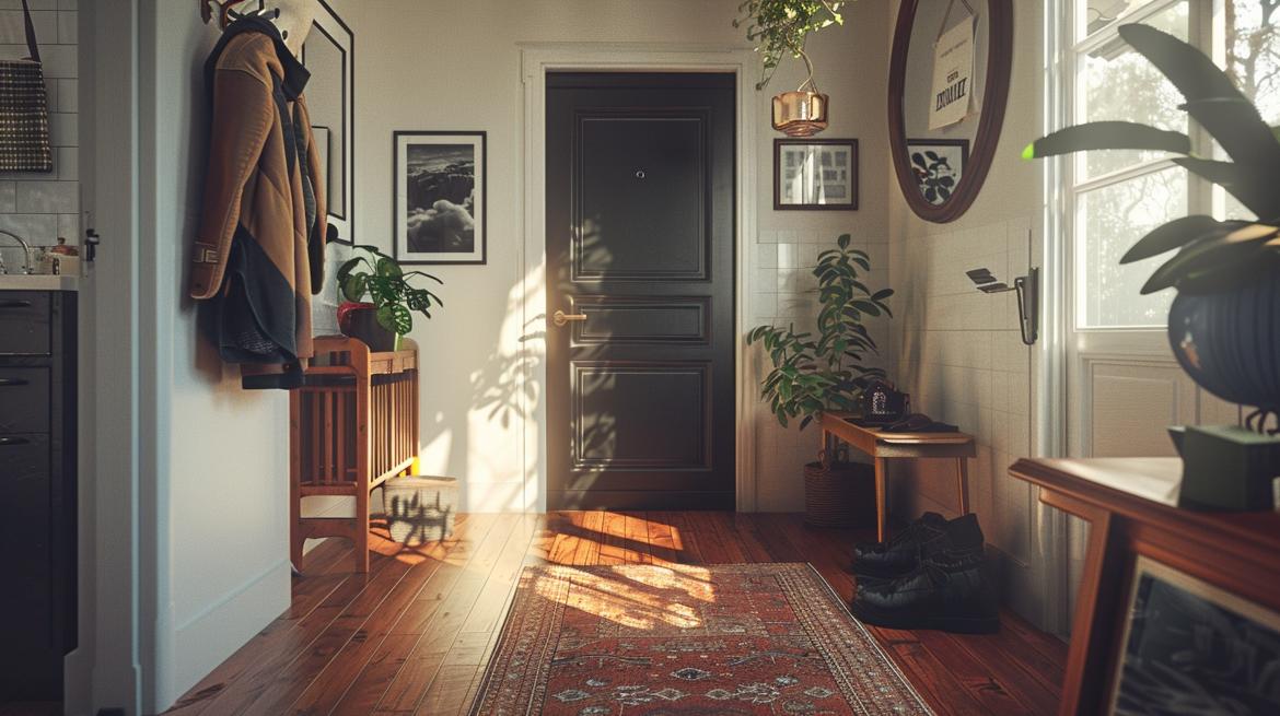 cozy home entrance