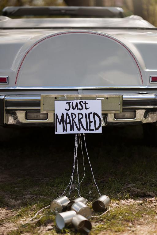 Just married car