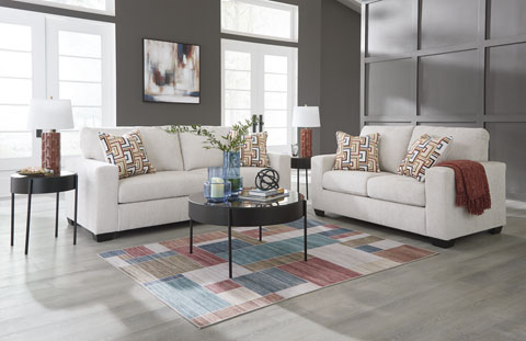 Ashley Sofa Set (1 Sofa + 2 Loveseat) S1455