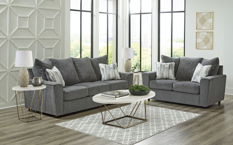 Ashley Sofa Set (1 Sofa  + 2 Loveseat ) S1336