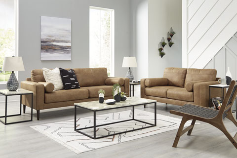 Ashley Sofa Set (1 Sofa + 2 Loveseat) S1408