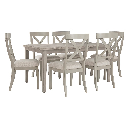 Ashley Dining Table Set with 6 Side Chairs D147