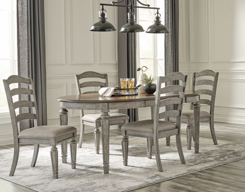 Dining Table set Ashley with 6 Chairs D159