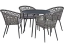 Ashley Outdoor Dining Table Set w/ 4 Chairs O5