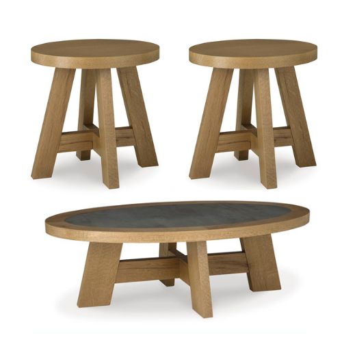 Ashley Table Set ( 1 Cocktail Table + 2 End Tables ) T425