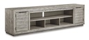 Ashley XL TV STAND W/ FIREPLEACE OPTION W144