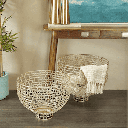 UMA HOME DÉCOR Bowl with Chain 2 Pcs A548-15552