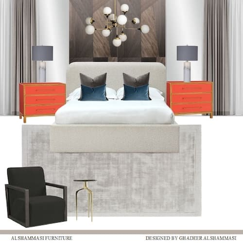 UPH King Bed (RICOTTA)  B399