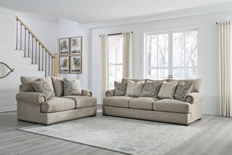 Ashley Sofa Set (1 Sofa + 2 loveseat) S1427