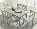 Ashley Dining Table Set with 6 Side Chairs D147