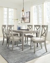 Ashley Dining Table Set with 6 Side Chairs D147