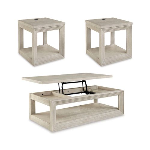 Ashley Cocktail Table Set ( 1 Cocktail Table + 2 End Table) T403