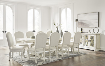 Ashley Dining Table Set 10 Chairs D207