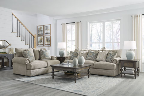 Ashley Sofa Set (1 Sofa + 2 loveseat) S1427