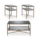 طقم طاولات شاي (1 طاولة كوكتيل + 2 طاولة جانبيه ) T401