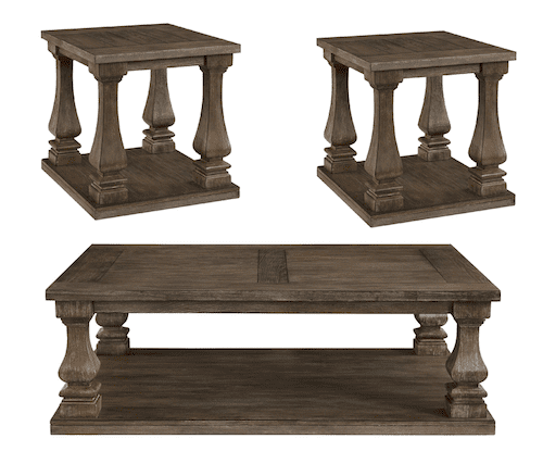 طقم طاولات شاي آشلي 1 طاولة شاي و 2 طاولة جانبية T172