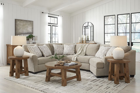 [52705] كنب زاويه اشلي 3  قطع (48, 75, 34) S1409