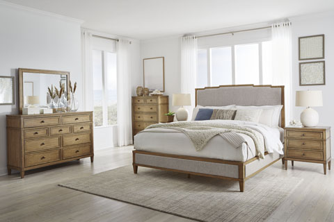 [B895] طقم غرفة نوم كنج 4  قطع اشلي B450