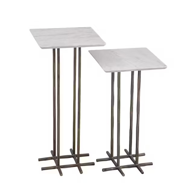 طقم طاولات اكسنت من 2 قطع باسيت ميرور  (Xavier) T426