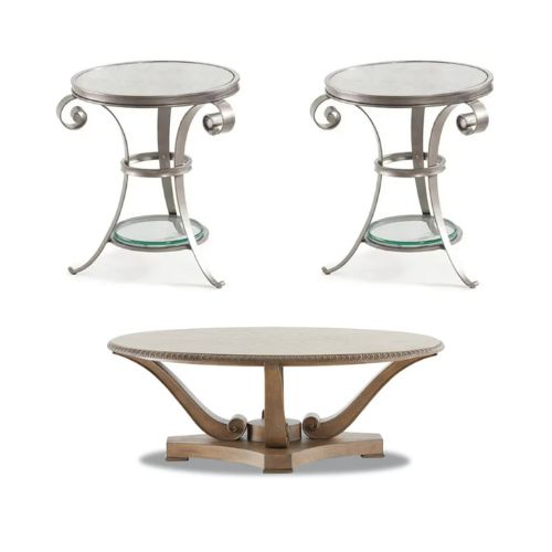 طقم طاولات شاي كلاوزنر 1 طاولة شاي و 2 طاولة جانبية T248