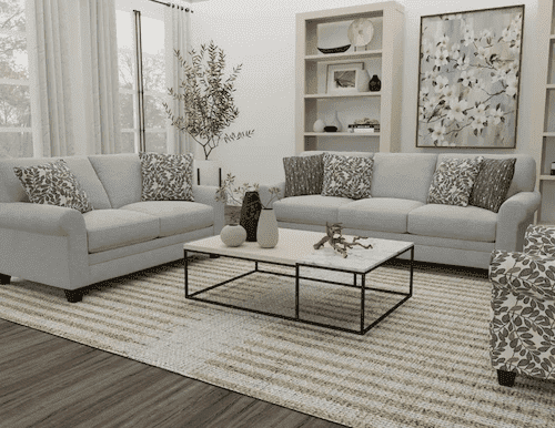 [FG120] طقم كنب كورنثيان (1سوفا & 2  لوفسيت) S1358