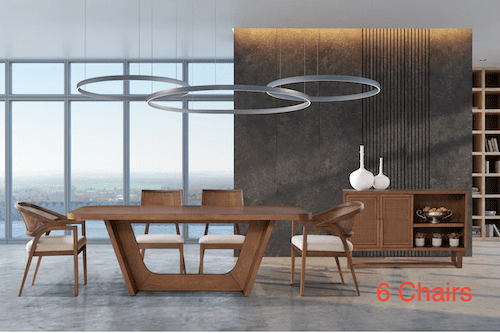 طقم طاولة طعام سامسون 6 كراسي D197