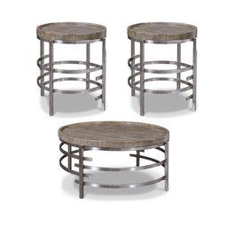 [T681] Ashley Cocktail Table Set 1 Cocktail &amp; 2 End Table T301