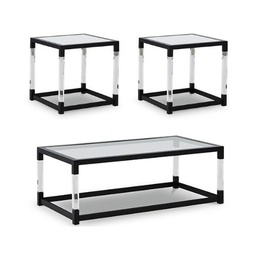 [T197] Ashley Table Set 1 Cocktail Table and 2 End Table T326