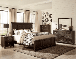 [1689BR] Home Elegance King Bedroom Set Panel 5 Pcs B318