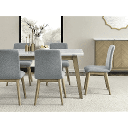 [vd500] Steve Silver Dining Table Set With 6 chairs D187