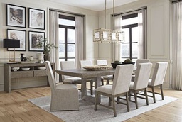 [D222] Grace Dining Table Set w/8 Chairs D205