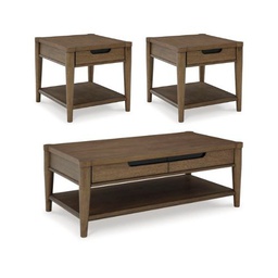 [T769] Ashley Cocktail Table Set 1 Cocktail Table &amp; 2 End Table T404