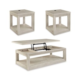 [T791] Ashley Cocktail Table Set ( 1 Cocktail Table + 2 End Table) T403