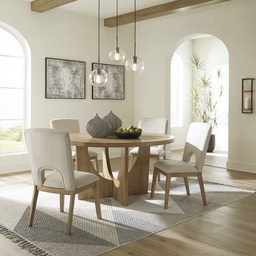 [D783] Ashley Dining Table Set 4 Chairs D184